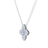 Roberto Coin Princess Flower 18ct Rose Gold 2.65ct Tanzanite & 1.55ct Diamond Pendant