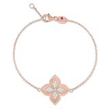 Roberto Coin Princess Flower 18ct Rose Gold 0.18ct Diamond Flower Bracelet