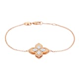 Roberto Coin Princess Flower 18ct Rose Gold 0.18ct Diamond Flower Bracelet