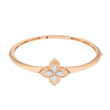 Roberto Coin Princess Flower 18ct Rose Gold 0.18ct Diamond Flower Bangle