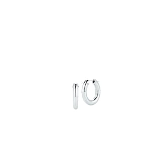 Roberto Coin 18K White Gold The Perfect Hoop® Medium Rounded Hoop Earrings