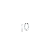 Roberto Coin 18K White Gold The Perfect Hoop® Medium Rounded Hoop Earrings