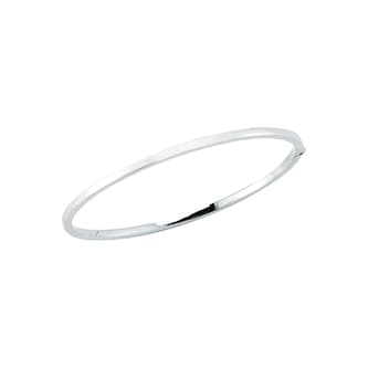 Roberto Coin 18K White Gold Designer Gold Oval Bangle