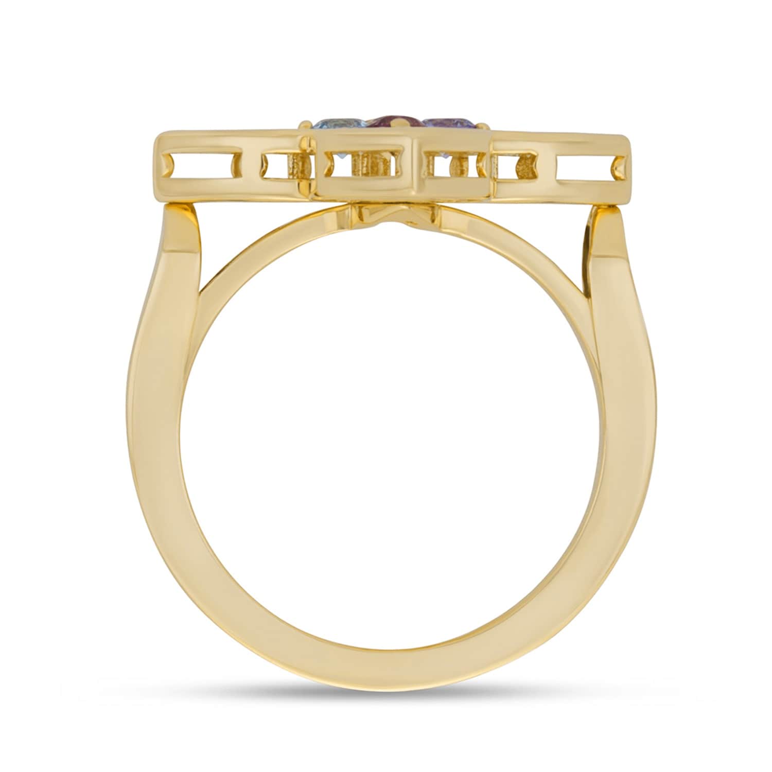 Roberto Coin Venetian Princess Carnival 18ct Yellow Gold Diamond & Mixed Gemstone Ring Roberto Coin Venetian Princess Carnival 18ct Yellow Gold Diamond & Mixed Gemstone Ring