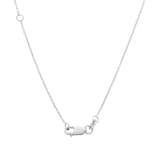 Roberto Coin Tiny Treasures 18ct White Gold 0.04ct Love Letter J Necklace