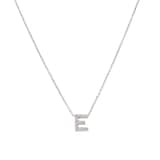 Roberto Coin Tiny Treasures 18ct White Gold 0.06ct Love Letter E Necklace