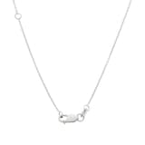 Roberto Coin Tiny Treasures 18ct White Gold 0.06ct Love Letter E Necklace