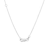 Roberto Coin Tiny Treasures 18ct White Gold 0.06ct Love Letter H Necklace