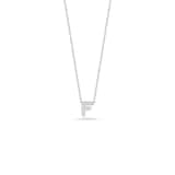 Roberto Coin Tiny Treasures 18ct White Gold 0.05ct Love Letter F Necklaces