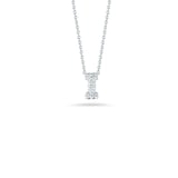 Roberto Coin Tiny Treasures 18ct White Gold 0.03ct Love Letter I Necklaces