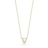 Roberto Coin Tiny Treasures 18ct Yellow Gold 0.05ct Love Letter V Necklaces