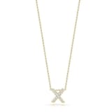 Roberto Coin Tiny Treasures 18ct Yellow Gold 0.05ct Love Letter X Necklaces