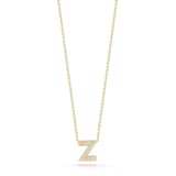 Roberto Coin Tiny Treasures 18ct Yellow Gold 0.05ct Love Letter Z Necklaces