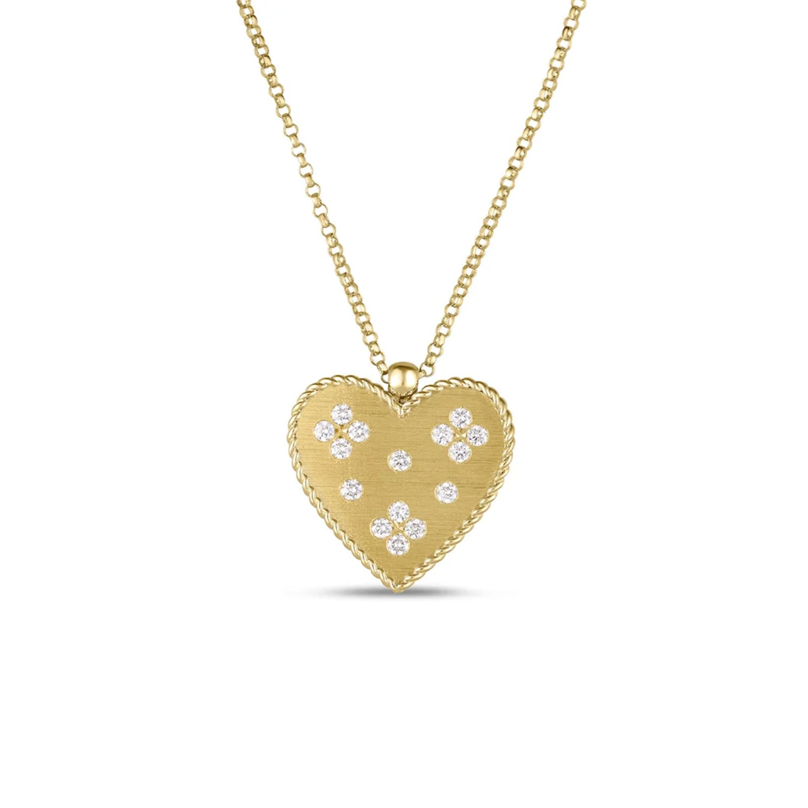 Roberto Coin 18K Yellow Gold Venetian Princess Medium Heart Necklace