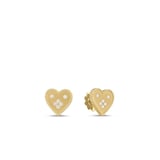 Roberto Coin 18K Yellow Gold Venetian Princess Small Heart Stud Earrings