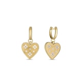 Roberto Coin 18K Yellow Gold Venetian Princess Diamond Heart Drop Earrings