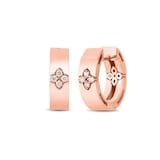 Roberto Coin 18K Rose Gold Love In Verona Diamond Small Hoop Earrings