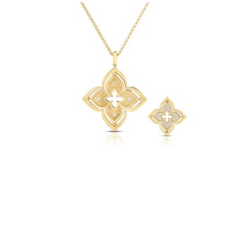 Roberto Coin 18K Yellow Gold Venetian Princess Diamond Necklace