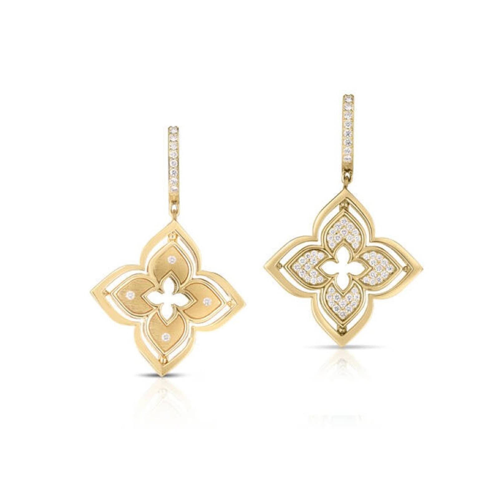 Roberto Coin 18K Yellow Gold Venetian Princess Diamond Drop Earrings