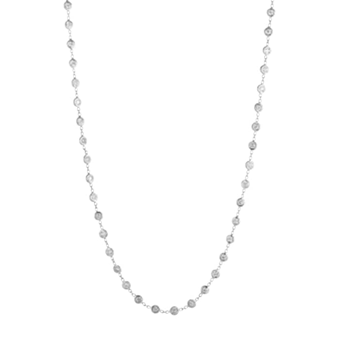Roberto Coin 18K White Gold Diamonds By The Inch Diamond Station Necklace