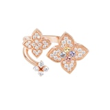 Roberto Coin 18K Rose Gold Venetian Princess Carnival Diamond & Mixed Gemstones Ring - Size 6