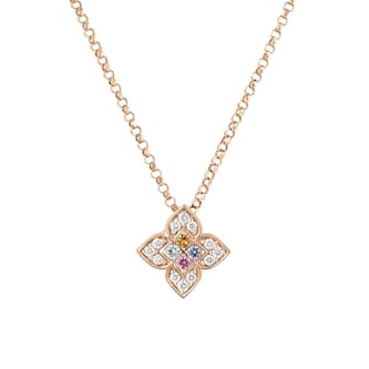 Roberto Coin 18K Rose Gold Venetian Princess Carnival Diamond & Mixed Gemstones Necklace