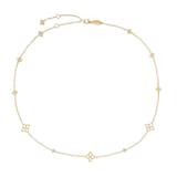 Roberto Coin 18K Yellow Gold Principessa Diamond Station Necklace