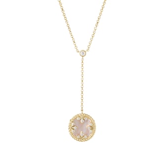 Roberto Coin 18K Yellow Gold Venetian Medallions Diamond & Mother Of Pearl Necklace Roberto Coin 18K Yellow Gold Venetian Medallions Diamond & Mother Of Pearl Necklace