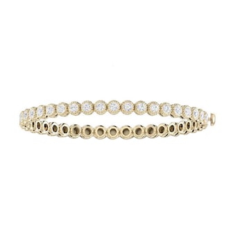 Roberto Coin 18K Yellow Gold Cento Diamond Bezel Tennis Bracelet