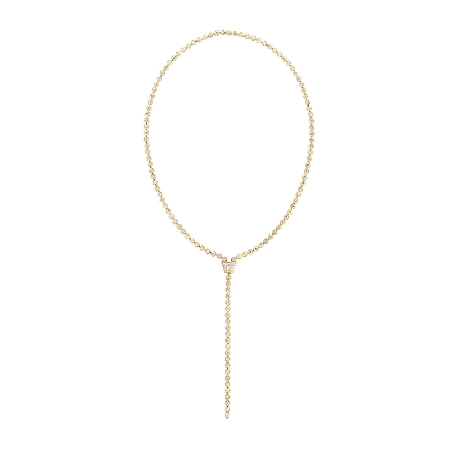 Roberto Coin 18K Yellow Gold Cento Diamond Lariat Necklace