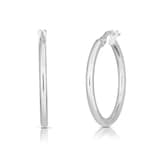 Roberto Coin 18K White Gold The Perfect Hoop® Small Hoop Earrings