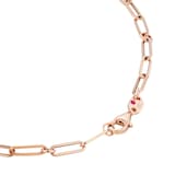 Roberto Coin Venetian Princess 18ct Rose Gold Blue Titanium and Diamond Pendant