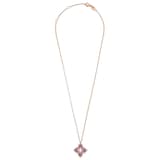 Roberto Coin Venetian Princess 18ct Rose Gold Pink Titanium and Diamond Pendant