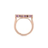 Roberto Coin Venetian Princess 18ct Rose Gold Pink Titanium and Diamond Ring
