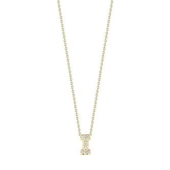 Roberto Coin 18K Yellow Gold Tiny Treasures Diamond Love Letter I Necklace