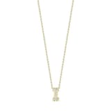 Roberto Coin 18K Yellow Gold Tiny Treasures Diamond Love Letter I Necklace