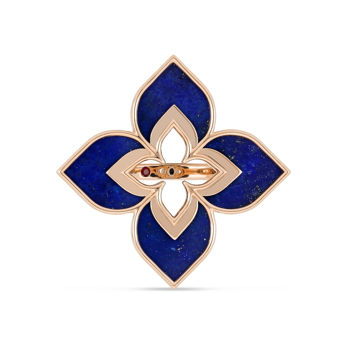 Roberto Coin Venetian Princess 18ct Rose Gold Lapis Ring