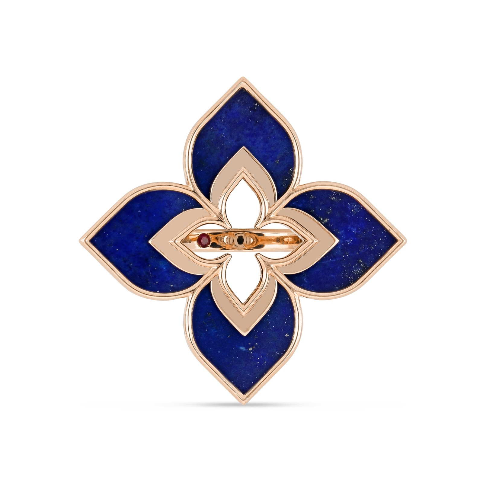 Roberto Coin Venetian Princess 18ct Rose Gold Lapis Ring
