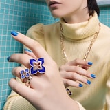 Roberto Coin Venetian Princess 18ct Rose Gold Lapis Ring