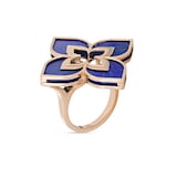 Roberto Coin Venetian Princess 18ct Rose Gold Lapis Ring