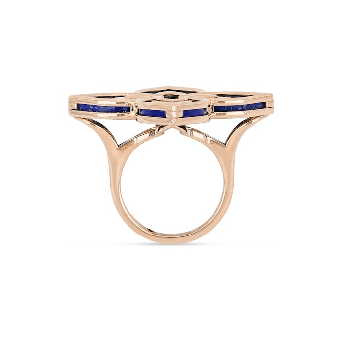 Roberto Coin Venetian Princess 18ct Rose Gold Lapis Ring