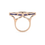 Roberto Coin Venetian Princess 18ct Rose Gold Lapis Ring