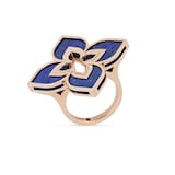 Roberto Coin Venetian Princess 18ct Rose Gold Lapis Ring
