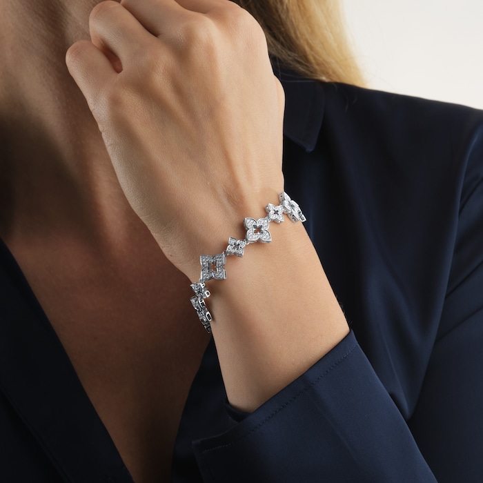 Roberto Coin Venetian Princess 18ct White Gold Diamond Bracelet