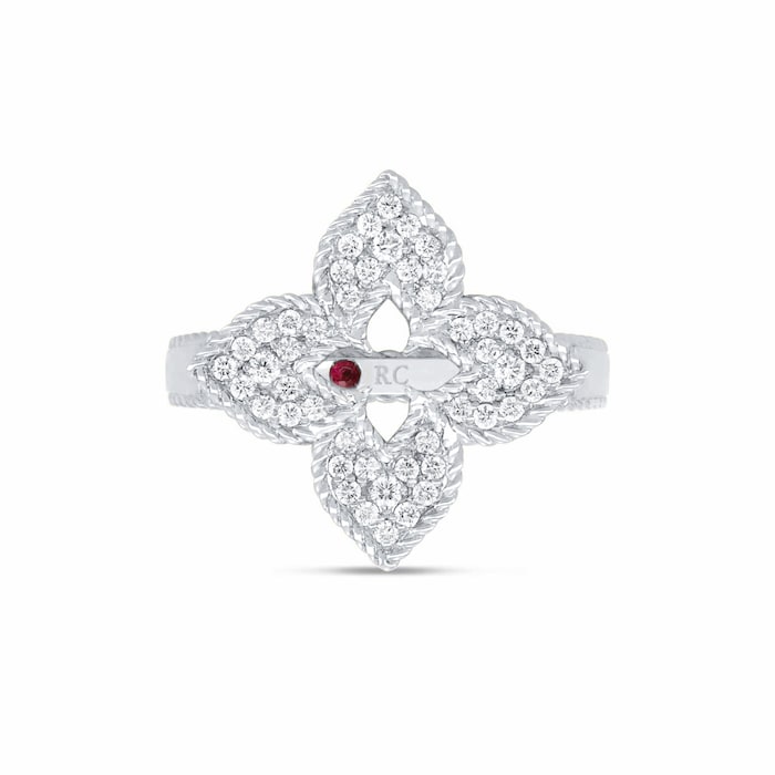Roberto Coin Venetian Princess 18ct White Gold Diamond Ring