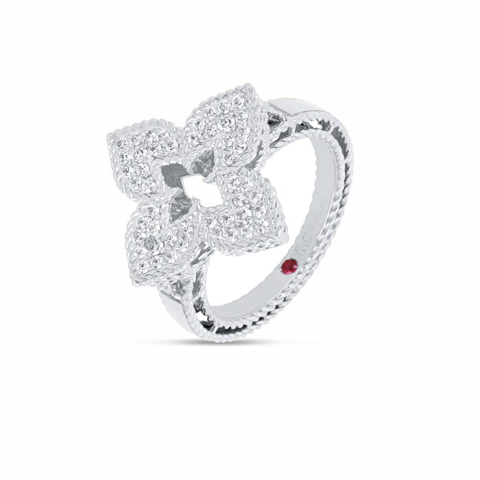 Roberto Coin Venetian Princess 18ct White Gold Diamond Ring