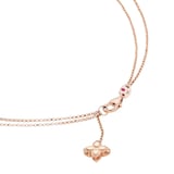 Roberto Coin Princess Flower 18ct Rose Gold Black Diamond Pendant