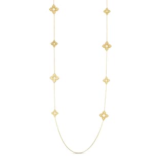 Roberto Coin Venetian Princess 18ct Yellow Gold 0.72ct Diamond Long Necklace