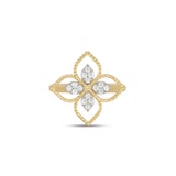 Roberto Coin Princess Flower 18ct Yellow Gold 0.18ct Diamond Ring