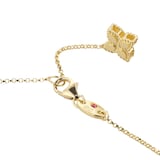 Roberto Coin Princess Flower 18ct Yellow Gold Black Jade & 0.18ct Diamond Long Necklace